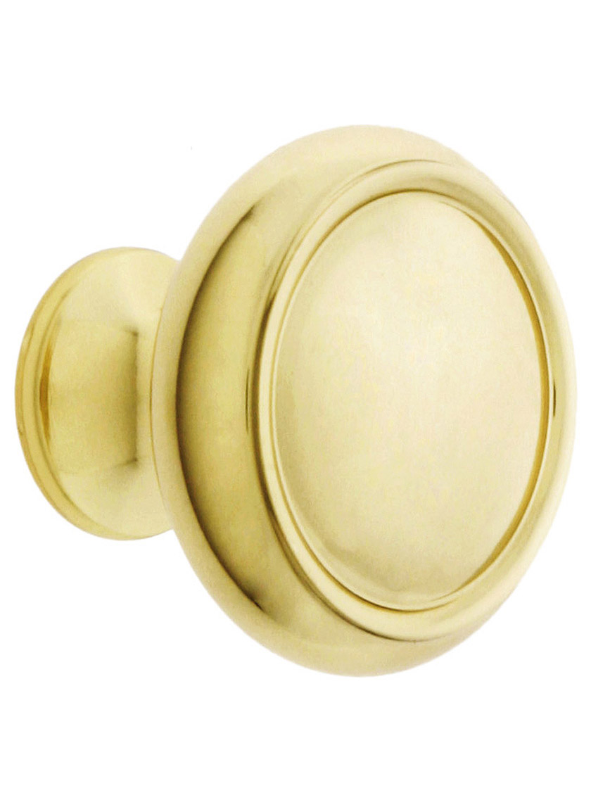 Forged Brass Dome Style Cabinet Knob - 1 1/4" Diameter